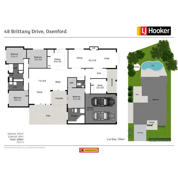 Floorplan of Homely house listing, 48 Brittany Drive, Oxenford QLD 4210