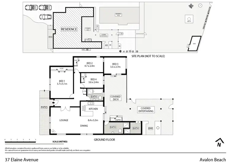 Floorplan of Homely house listing, 37 Elaine Avenue, Avalon NSW 2107