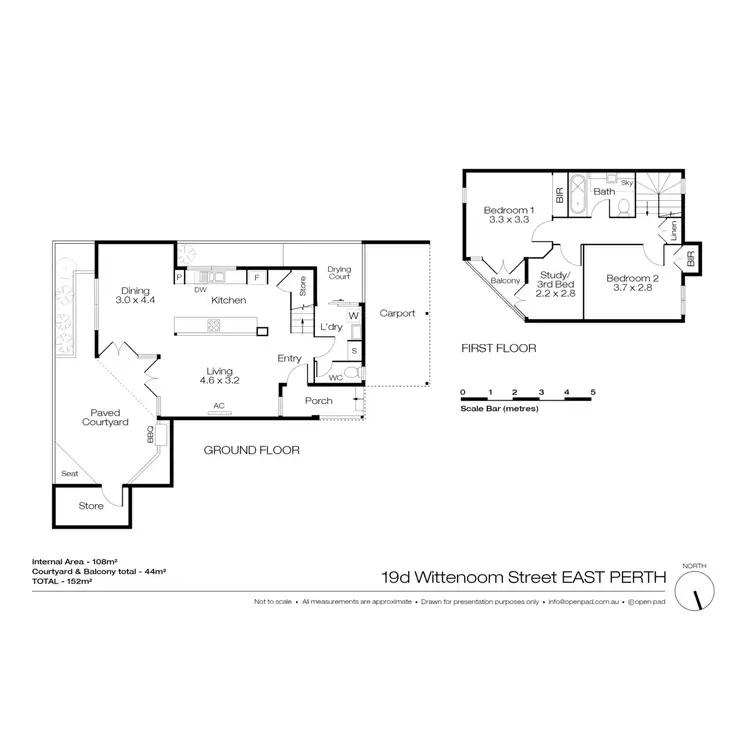 Floorplan of Homely townhouse listing, 19D Wittenoom Street, East Perth WA 6004