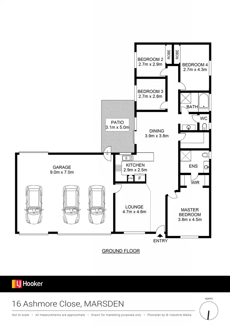Floorplan of Homely house listing, 16 Ashmore Close, Marsden QLD 4132
