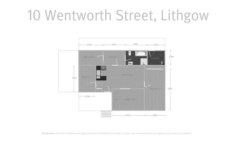 Floorplan of Homely house listing, 10 Wentworth Street, Lithgow NSW 2790