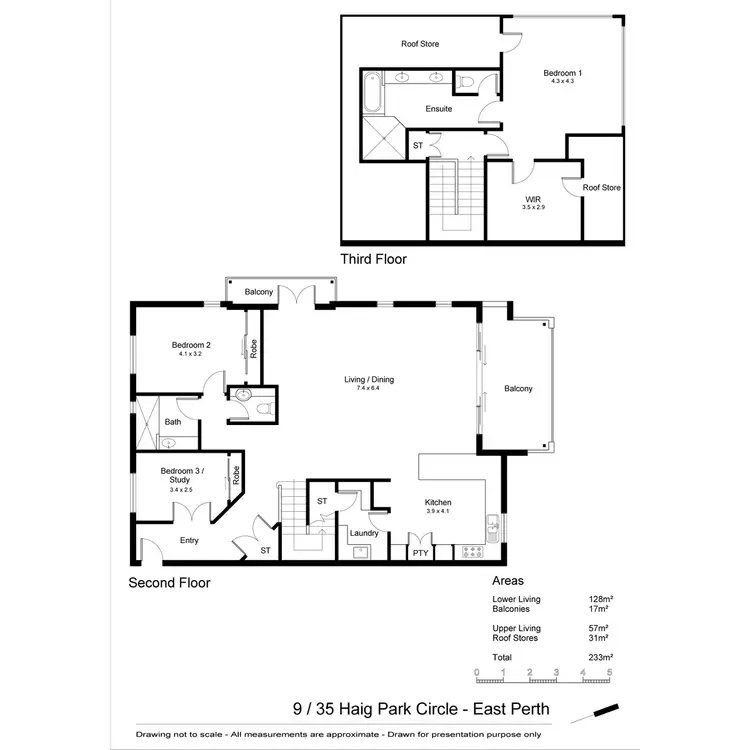 Floorplan of Homely apartment listing, 9/35 Haig Park Circle, East Perth WA 6004
