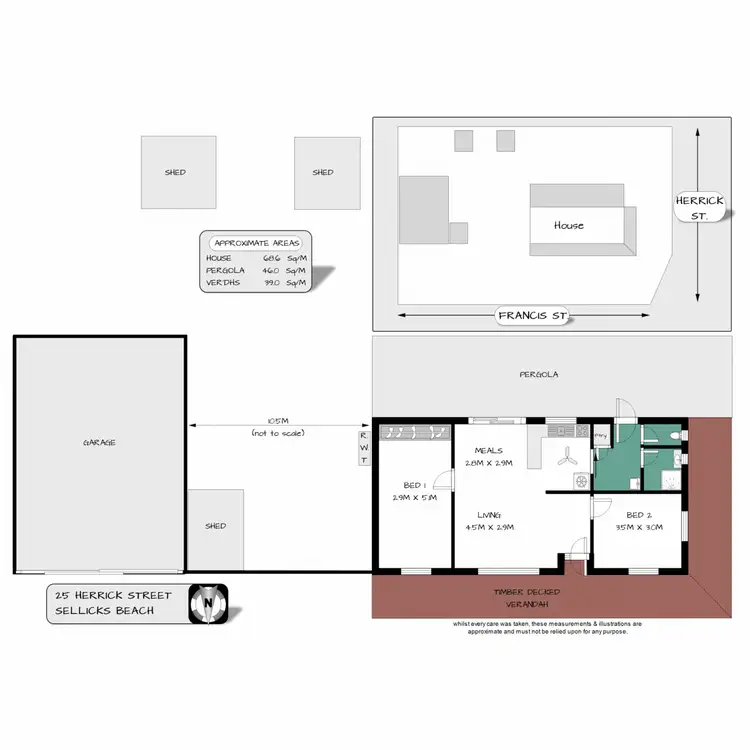 Floorplan of Homely house listing, 25 Herrick Street, Sellicks Beach SA 5174