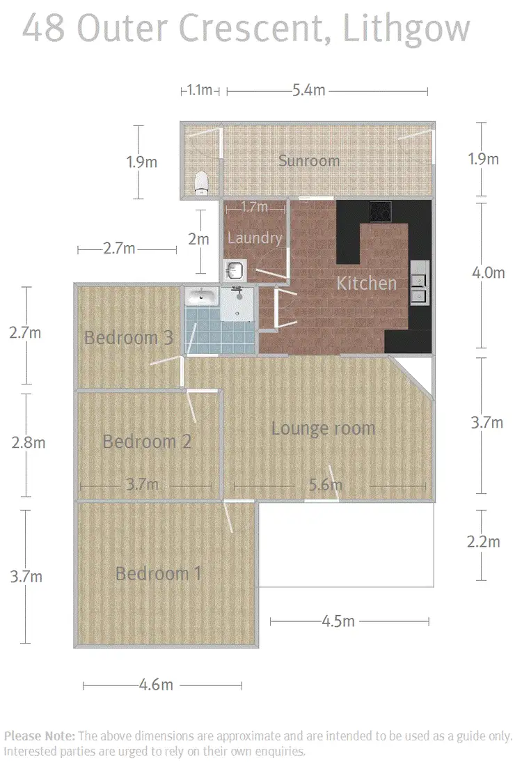 Floorplan of Homely house listing, 48 Outer Crescent, Lithgow NSW 2790
