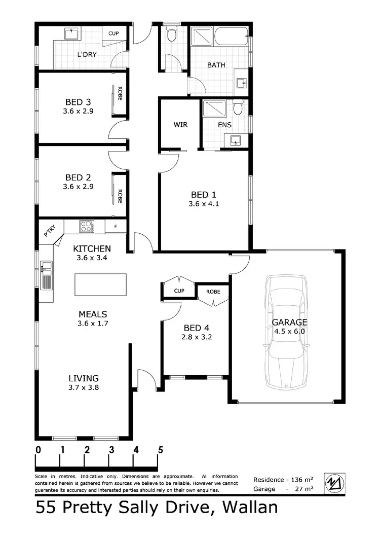 Floorplan of Homely house listing, 55 Pretty Sally Drive, Wallan VIC 3756