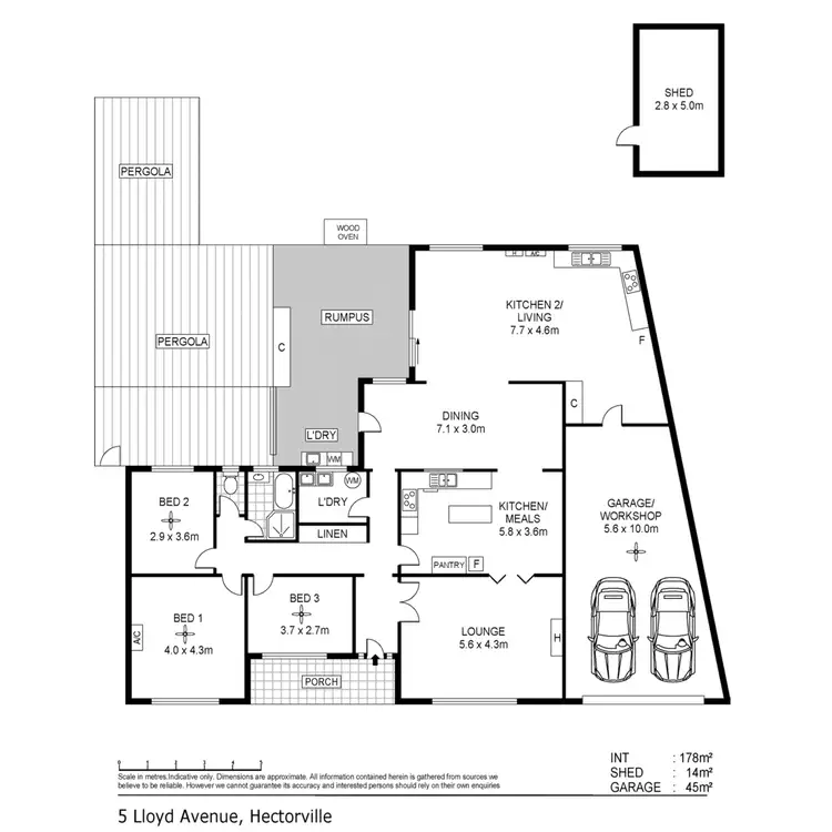 Floorplan of Homely house listing, 5 Lloyd Street, Hectorville SA 5073