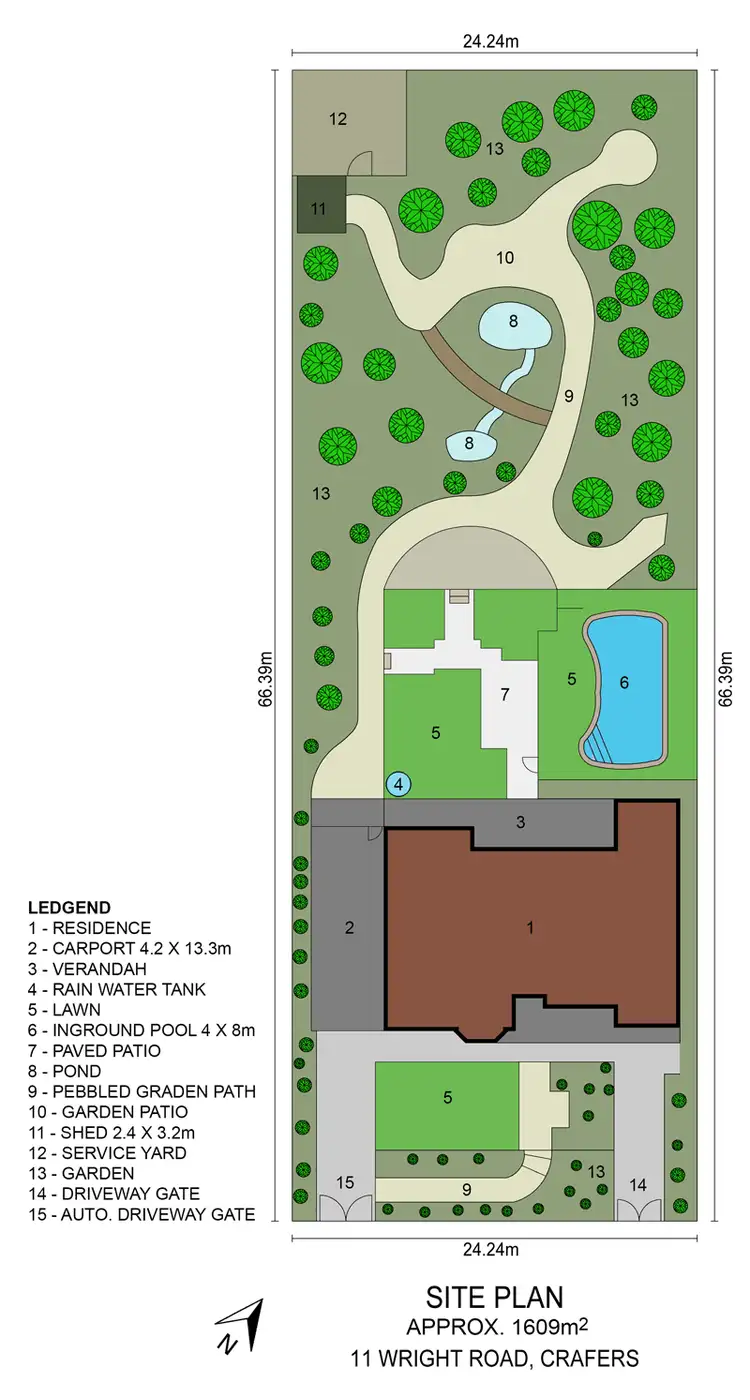 Floorplan of Homely house listing, 11 Wright Road, Crafers SA 5152