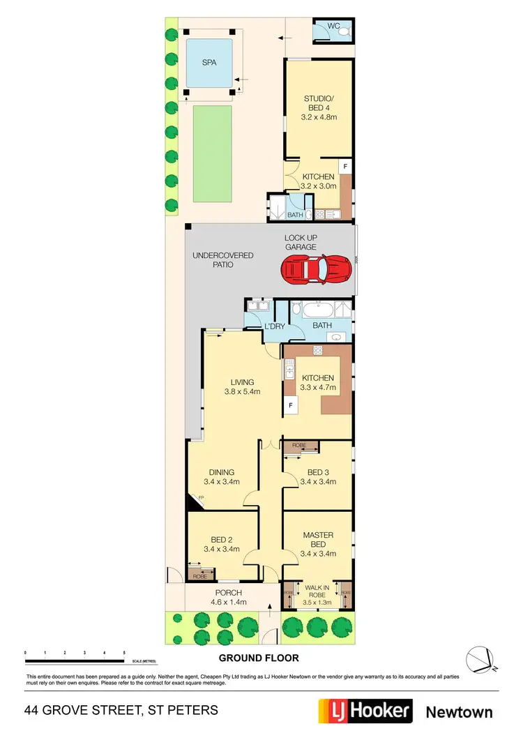 Floorplan of Homely house listing, 44 Grove Street, St Peters NSW 2044