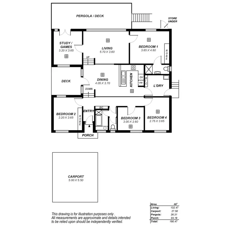 Floorplan of Homely house listing, 3 Watson Street, Redwood Park SA 5097