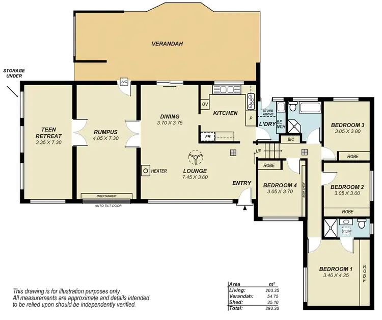 Floorplan of Homely house listing, 10 Von Nida Street, Fairview Park SA 5126