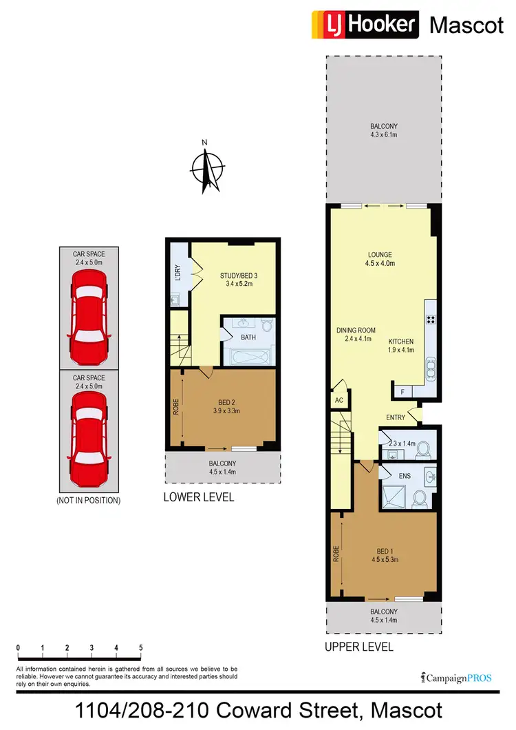 Floorplan of Homely apartment listing, 1104/208-210 Coward Street, Mascot NSW 2020