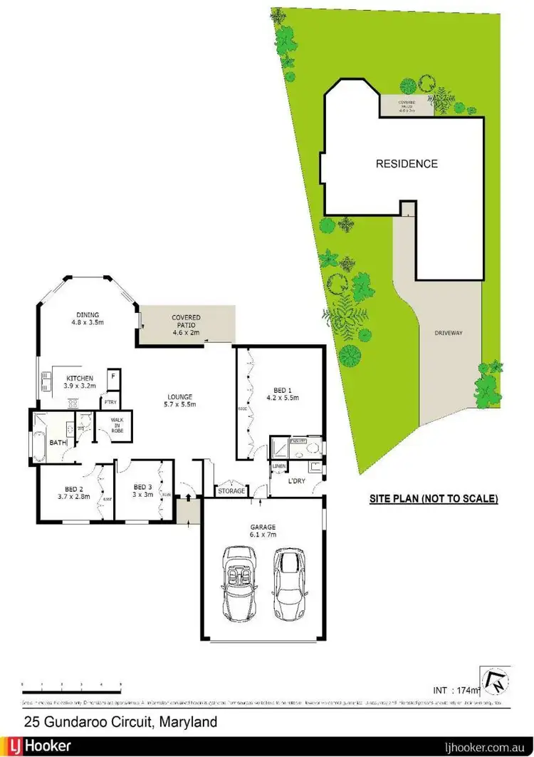 Floorplan of Homely house listing, 25 Gundaroo Circuit, Maryland NSW 2287