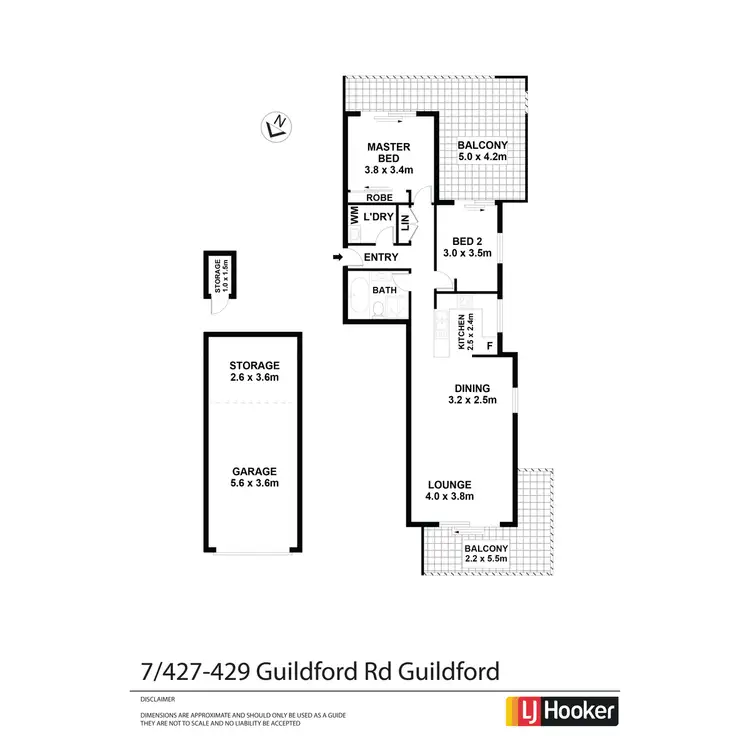 Floorplan of Homely unit listing, 7/427 - 429 Guildford Road, Guildford NSW 2161