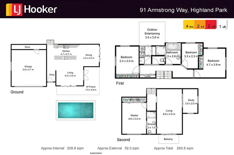 Floorplan of Homely house listing, 91 Armstrong Way, Highland Park QLD 4211