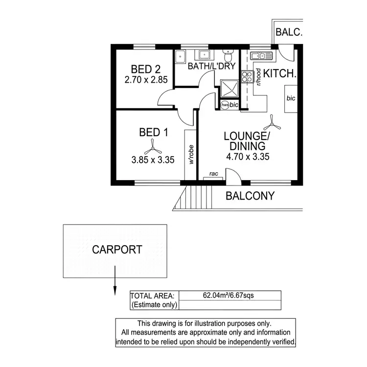 Floorplan of Homely unit listing, 3/7 Crozier Terrace, Oaklands Park SA 5046