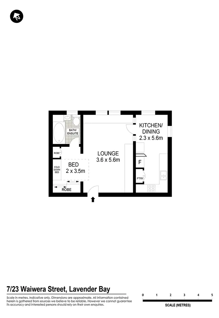 Floorplan of Homely apartment listing, 7/23 Waiwera Street, Mcmahons Point NSW 2060