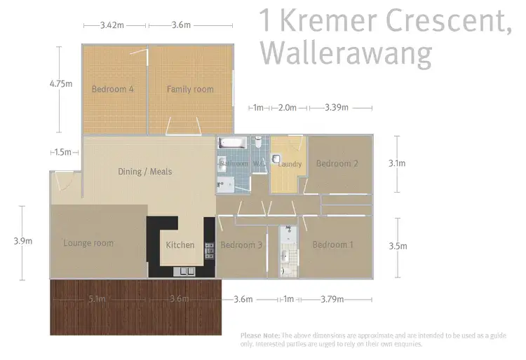 Floorplan of Homely house listing, 1 Kremer Crescent, Wallerawang NSW 2845