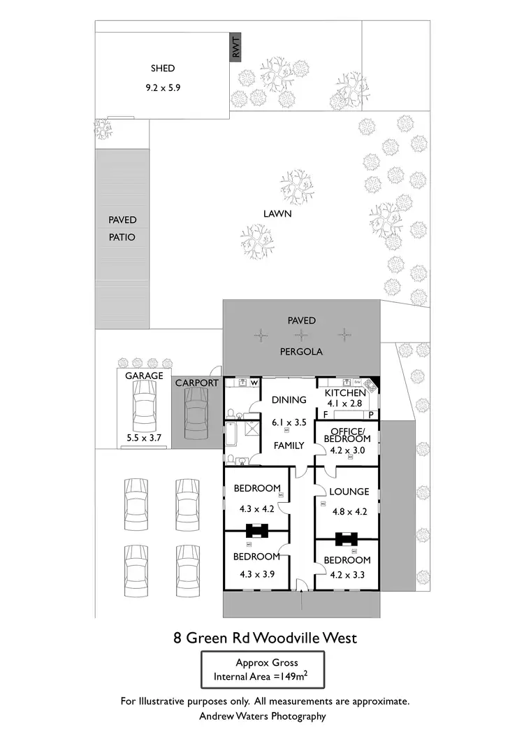 Floorplan of Homely house listing, 8 Green Road, Woodville West SA 5011