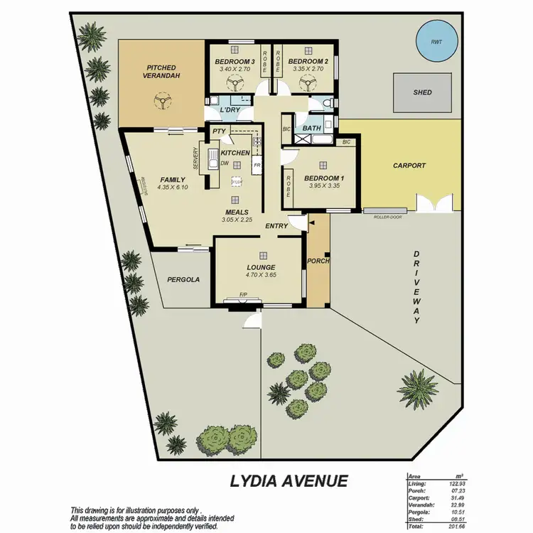 Floorplan of Homely house listing, 1 Lydia Avenue, Surrey Downs SA 5126