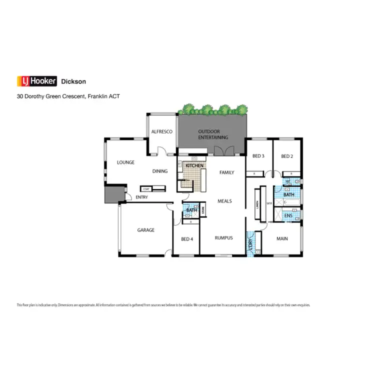 Floorplan of Homely house listing, 30 Dorothy Green Crescent, Franklin ACT 2913