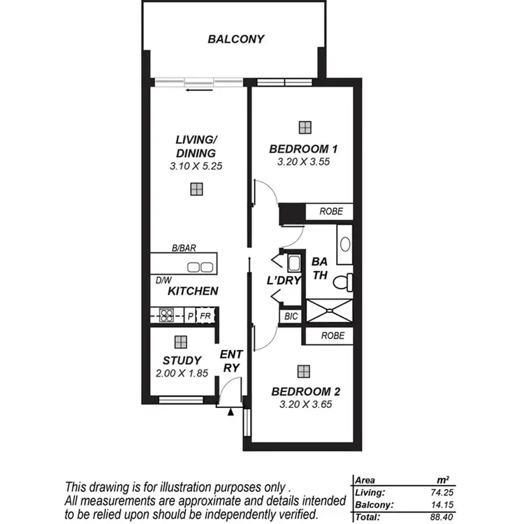 Floorplan of Homely apartment listing, 11/103 Elder Drive, Mawson Lakes SA 5095