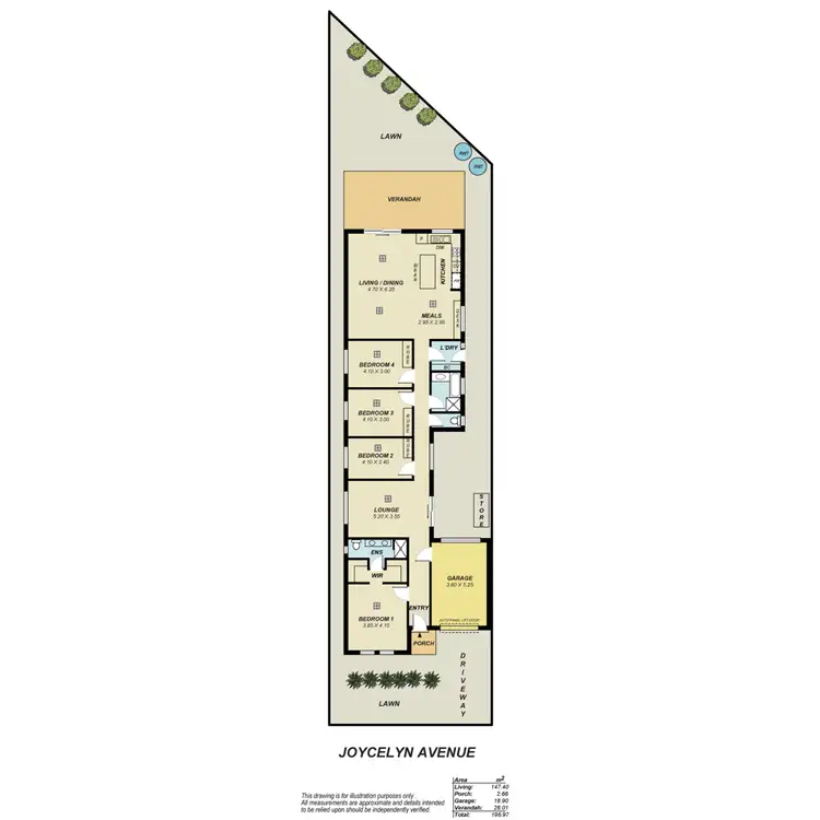 Floorplan of Homely house listing, 22A Joycelyn Avenue, Surrey Downs SA 5126