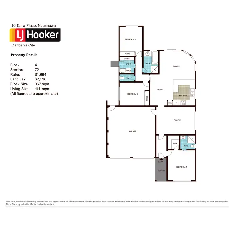 Floorplan of Homely house listing, 10 Tarra Place, Ngunnawal ACT 2913