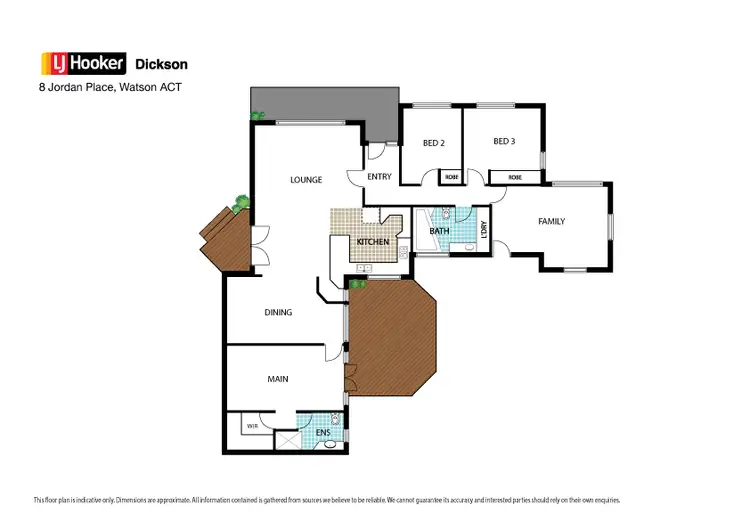 Floorplan of Homely house listing, 8 Jordan Place, Watson ACT 2602