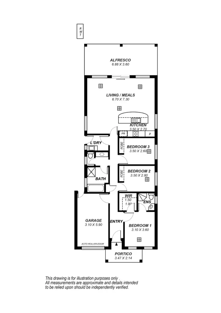 Floorplan of Homely house listing, 11B Emery Road, Campbelltown SA 5074