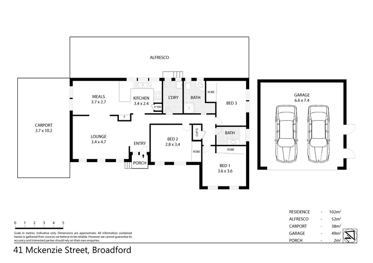 Floorplan of Homely house listing, 41 McKenzie Street, Broadford VIC 3658