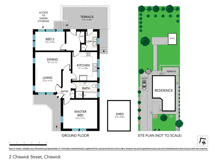 Floorplan of Homely house listing, 2 Chiswick Street, Chiswick NSW 2046