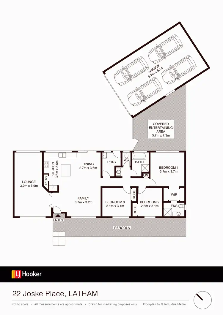Floorplan of Homely house listing, 22 Joske Place, Latham ACT 2615