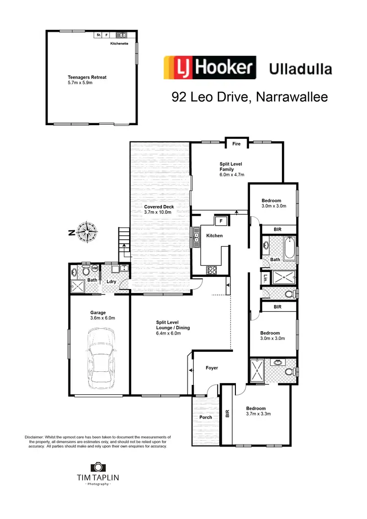 Floorplan of Homely house listing, 92 Leo Drive, Narrawallee NSW 2539