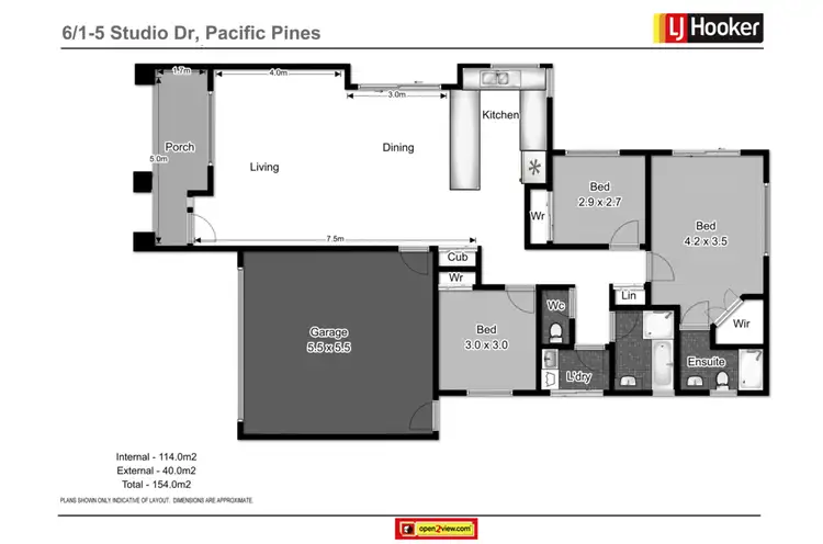 Floorplan of Homely house listing, 6/1-5 Studio Drive, Pacific Pines QLD 4211