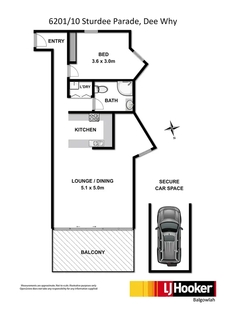 Floorplan of Homely unit listing, 6201/10 Sturdee Parade, Dee Why NSW 2099