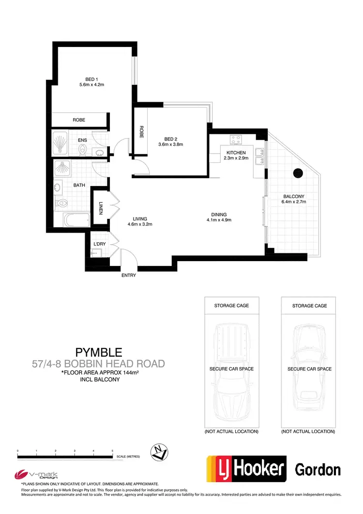 Floorplan of Homely unit listing, 57/4-8 Bobbin Head Road, Pymble NSW 2073