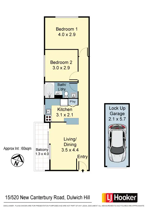 Floorplan of Homely apartment listing, 15/520 New Canterbury Road, Dulwich Hill NSW 2203