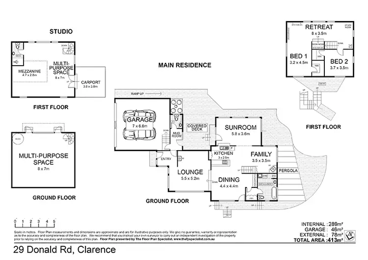 Floorplan of Homely rural property listing, 29 Donald Road, Clarence NSW 2790