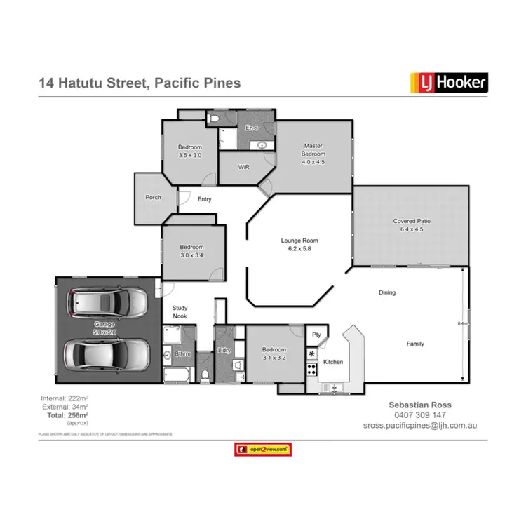 Floorplan of Homely house listing, 14 Hatutu Street, Pacific Pines QLD 4211