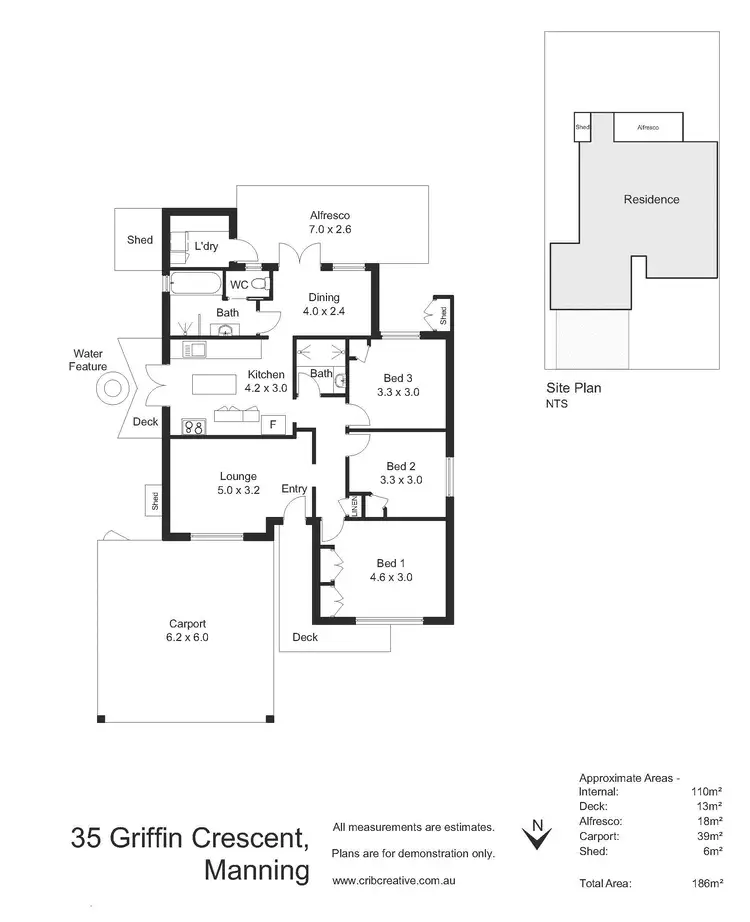 Floorplan of Homely house listing, 35 Griffin Crescent, Manning WA 6152