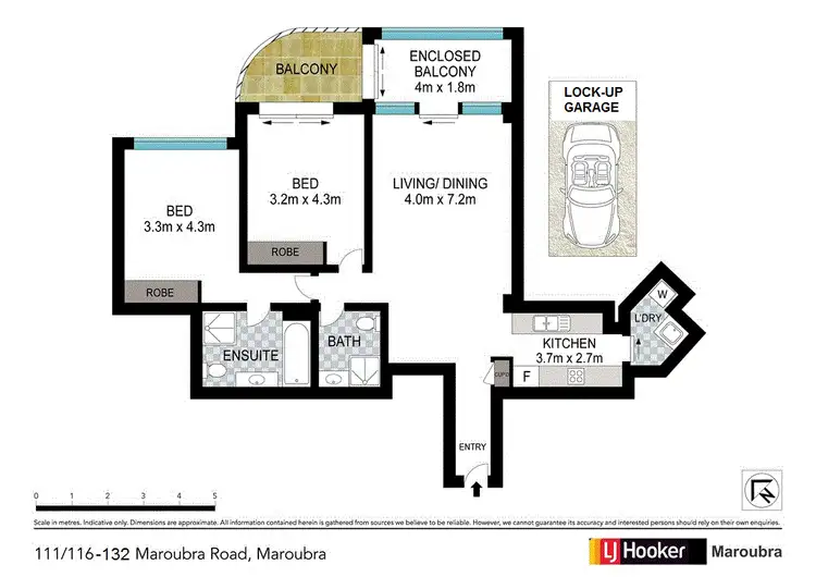 Floorplan of Homely apartment listing, 111/116-132 Maroubra Road, Maroubra NSW 2035