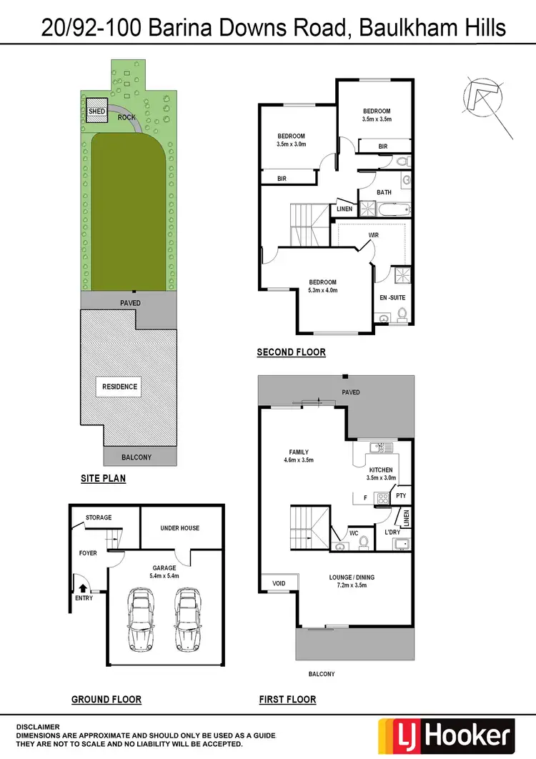 Floorplan of Homely townhouse listing, 20/92-100 Barina Downs Road, Baulkham Hills NSW 2153