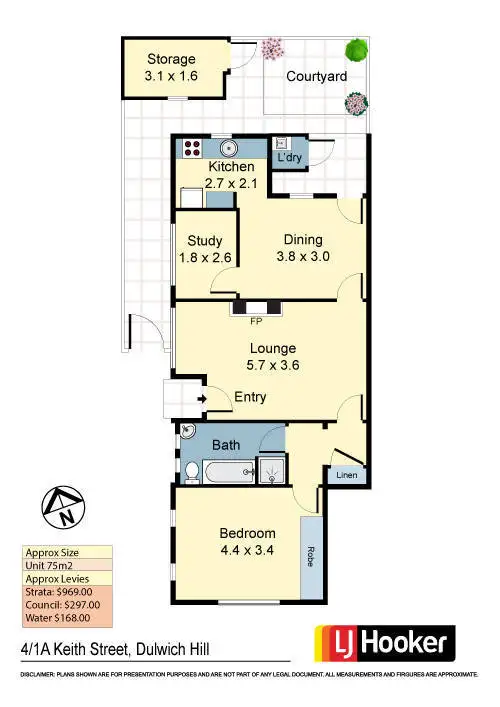 Floorplan of Homely unit listing, 4/1A Keith Street, Dulwich Hill NSW 2203
