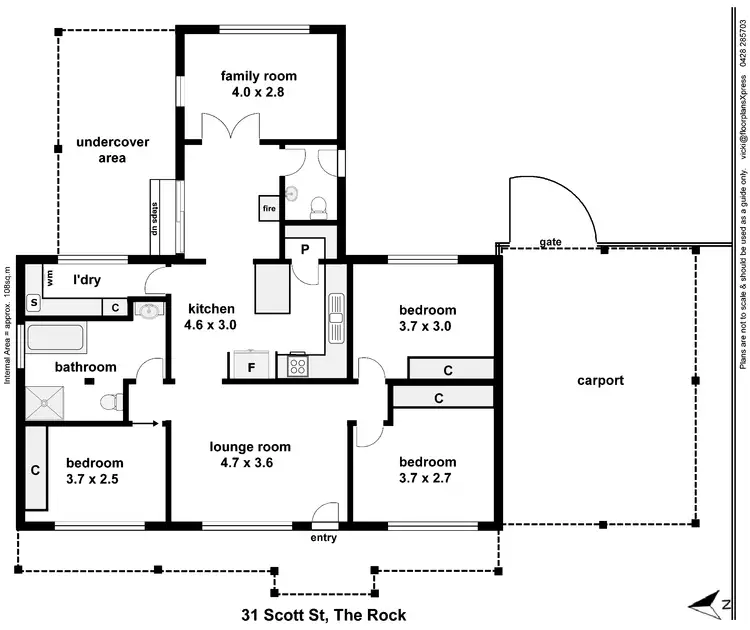 Floorplan of Homely house listing, 31 Scott Street, The Rock NSW 2655