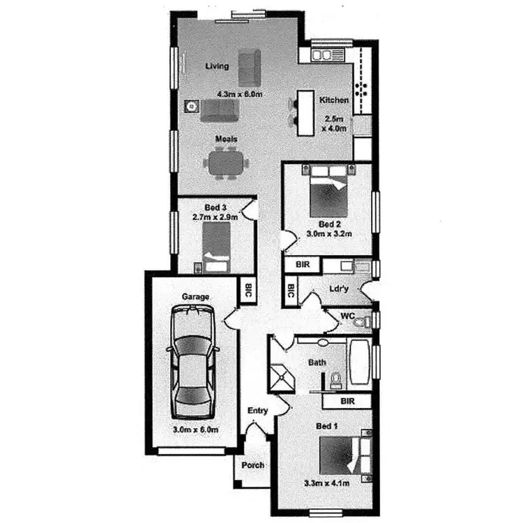 Floorplan of Homely unit listing, 2/60 Quinliven Road, Aldinga Beach SA 5173