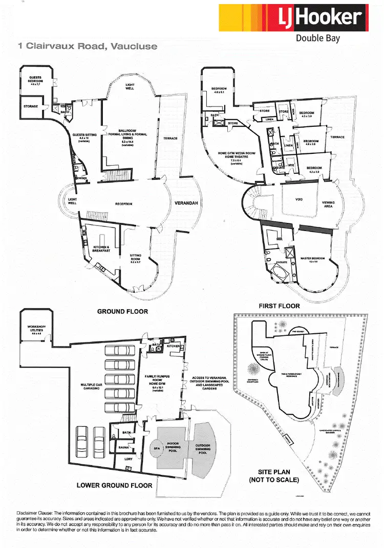 Floorplan of Homely house listing, 1 Clairvaux Road, Vaucluse NSW 2030