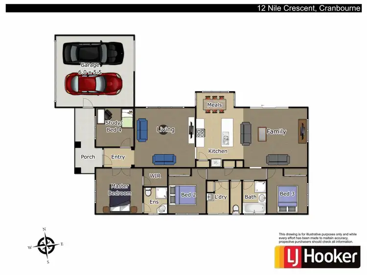 Floorplan of Homely house listing, 12 Nile Crescent, Cranbourne VIC 3977