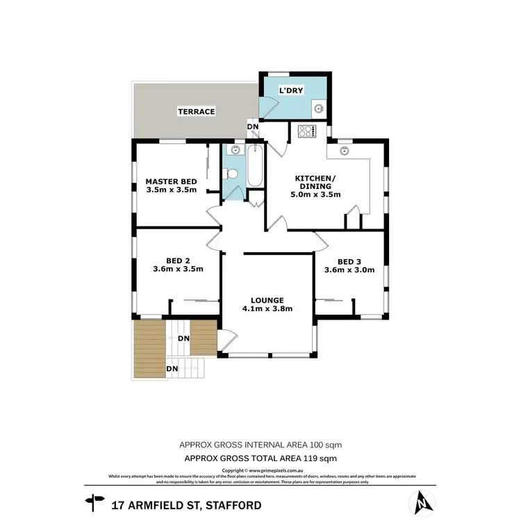 Floorplan of Homely house listing, 17 Armfield Street, Stafford QLD 4053
