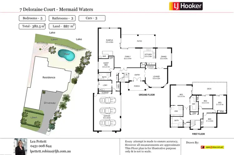 Floorplan of Homely house listing, 7 Deloraine Court, Mermaid Waters QLD 4218