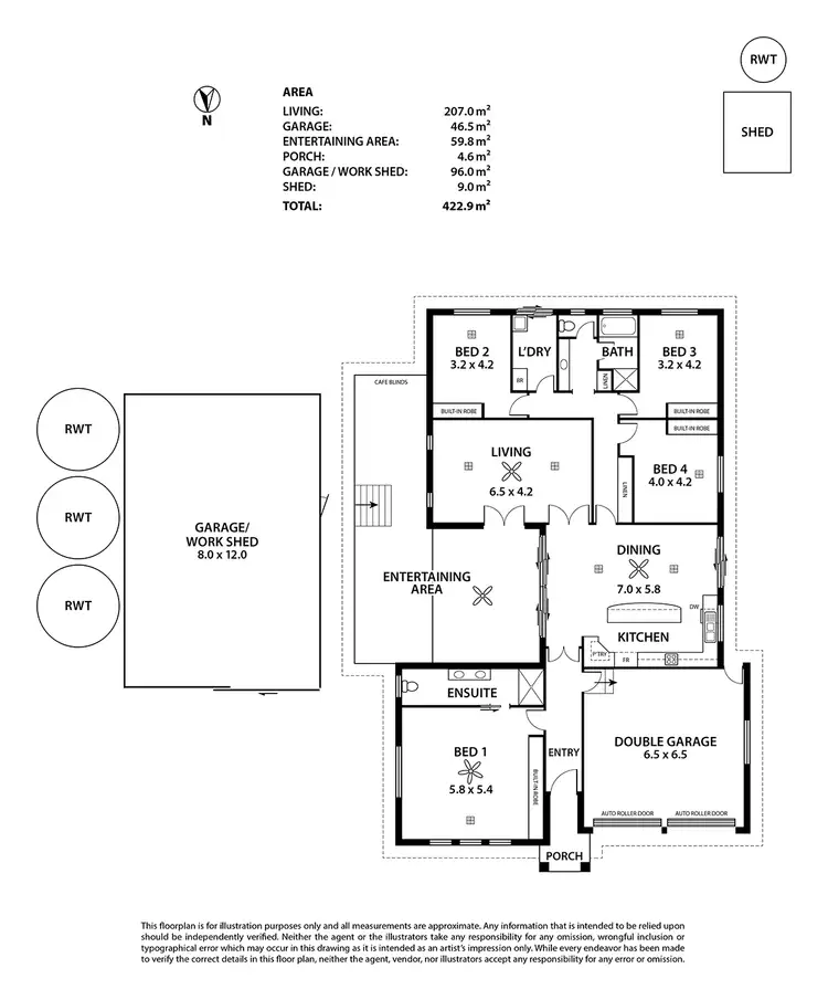 Floorplan of Homely house listing, 7 Gordon Crescent, Strathalbyn SA 5255